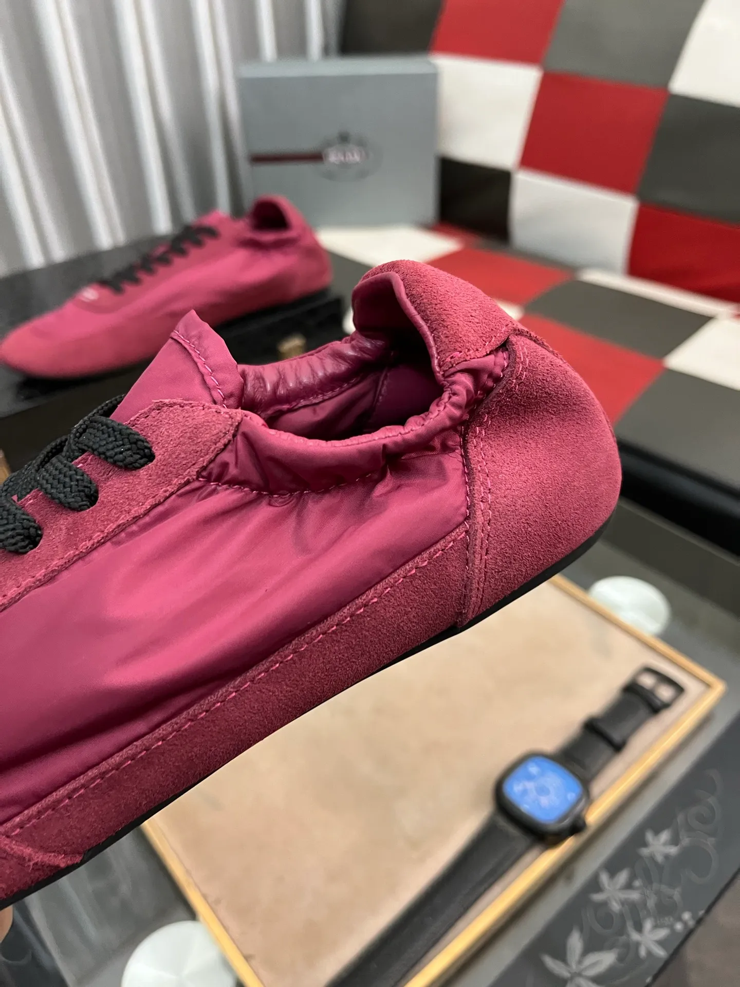 Men's shoes 💰500⌚️⌚️【PRADA】Prada - high-end quality original order 🔍🔍🔍 casual sports shoes - Upper: 🔝Nappa calfskin, brand high mercerized canvas, shoe body brand metal fasteners, tongue silk screen brand logo - Lining: water-dyed cowhide - Outsole: ultra-light TPU foam; molded outsole -Ultra-high quality control and fine workmanship: outstanding (high-end, extravagance, class) -Size: 38-446️⃣colors available